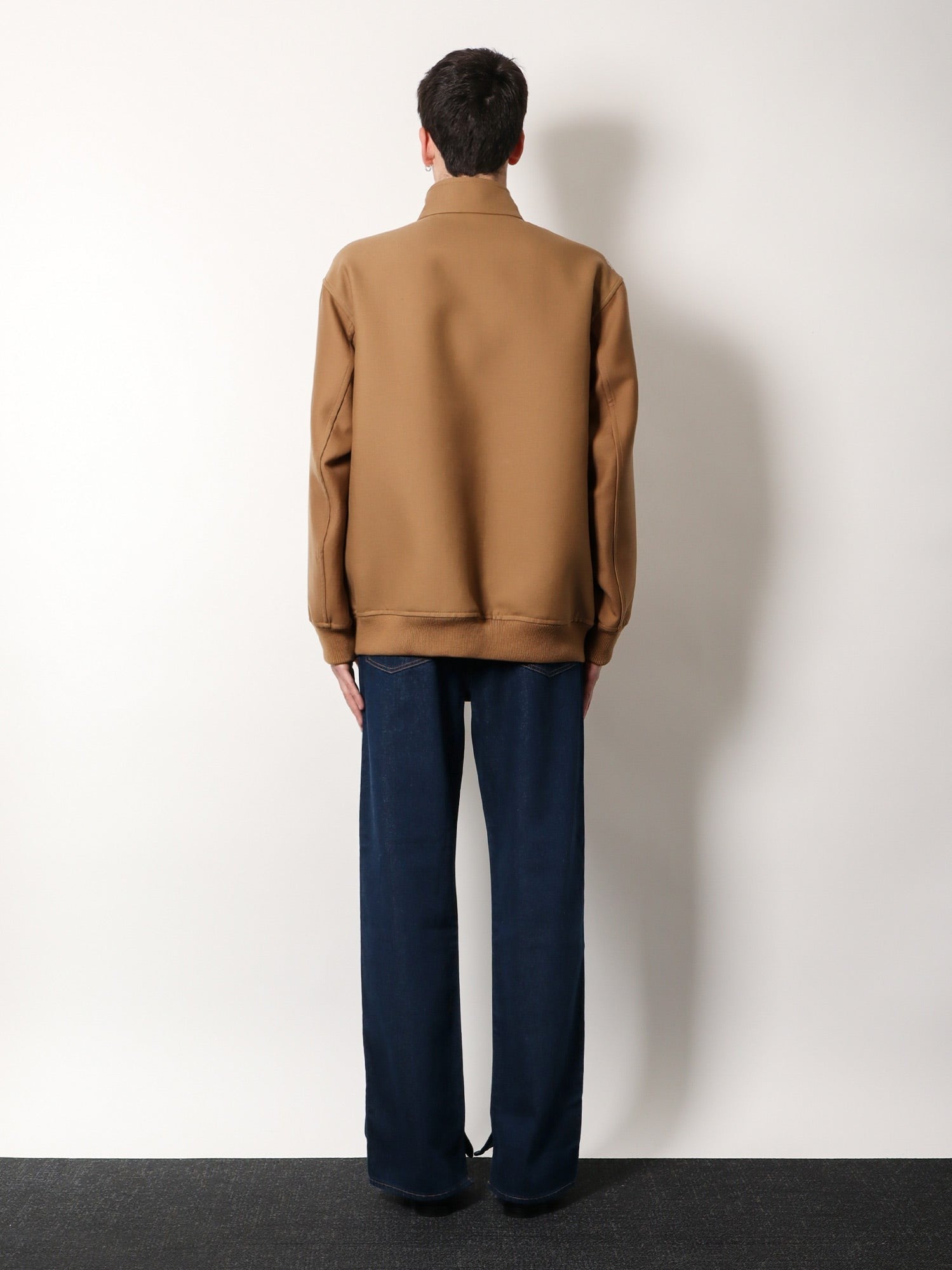 Wool jacket with gg lining