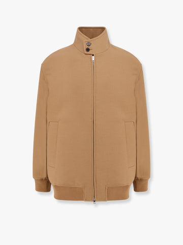 Wool jacket with gg lining