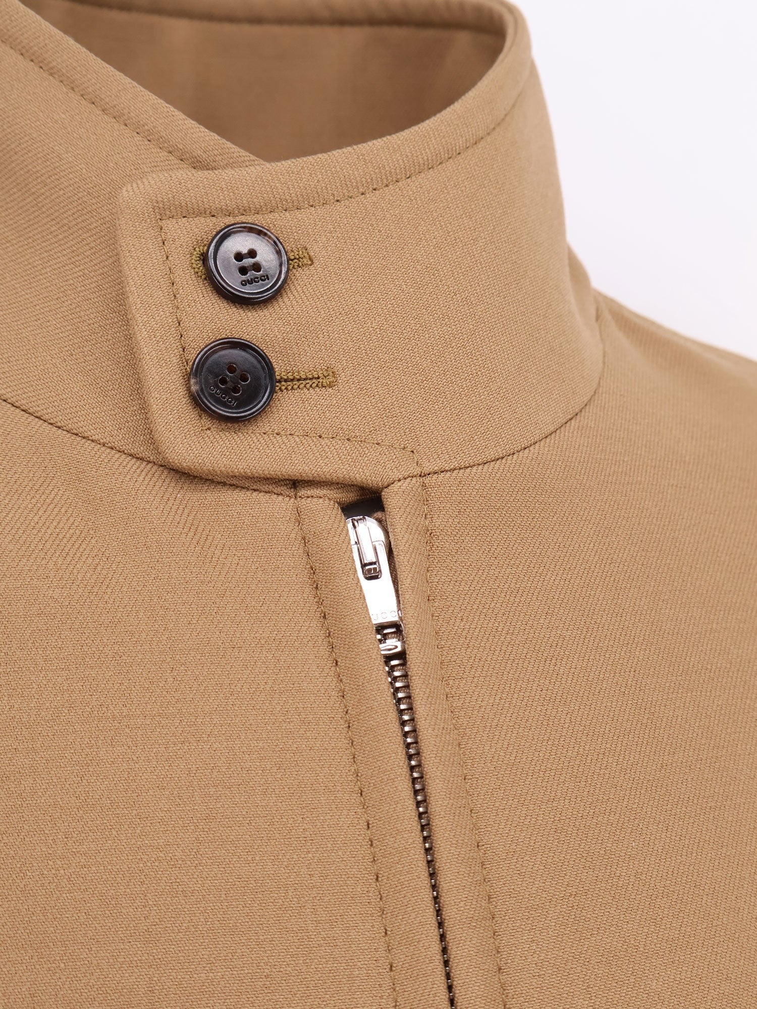 Wool jacket with gg lining