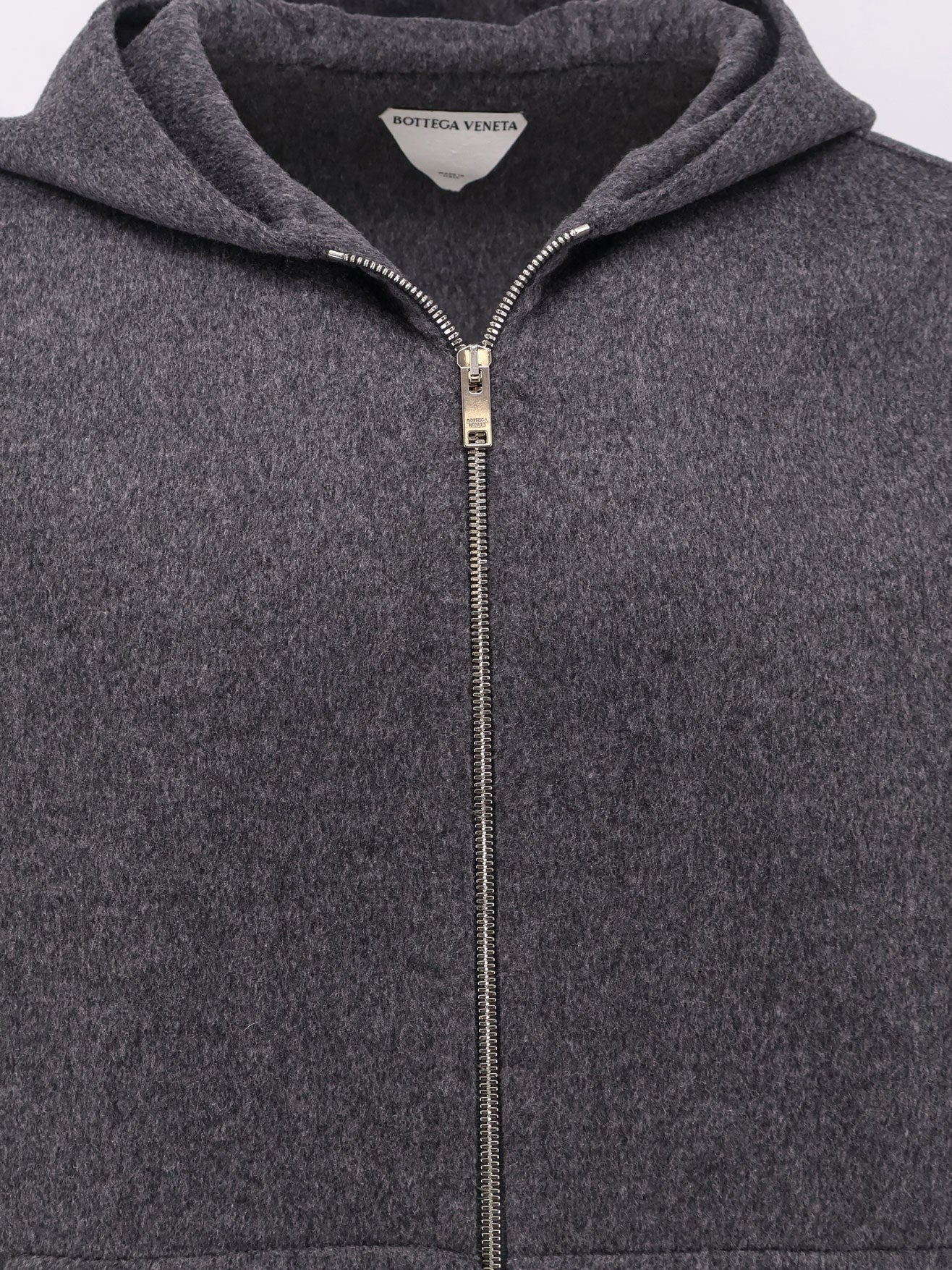 Wool jacket with hood