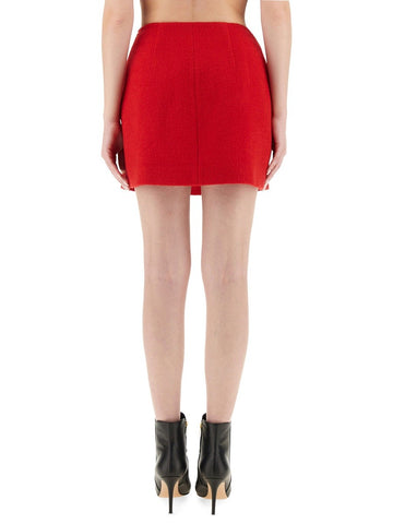 WOOL MINI SKIRT