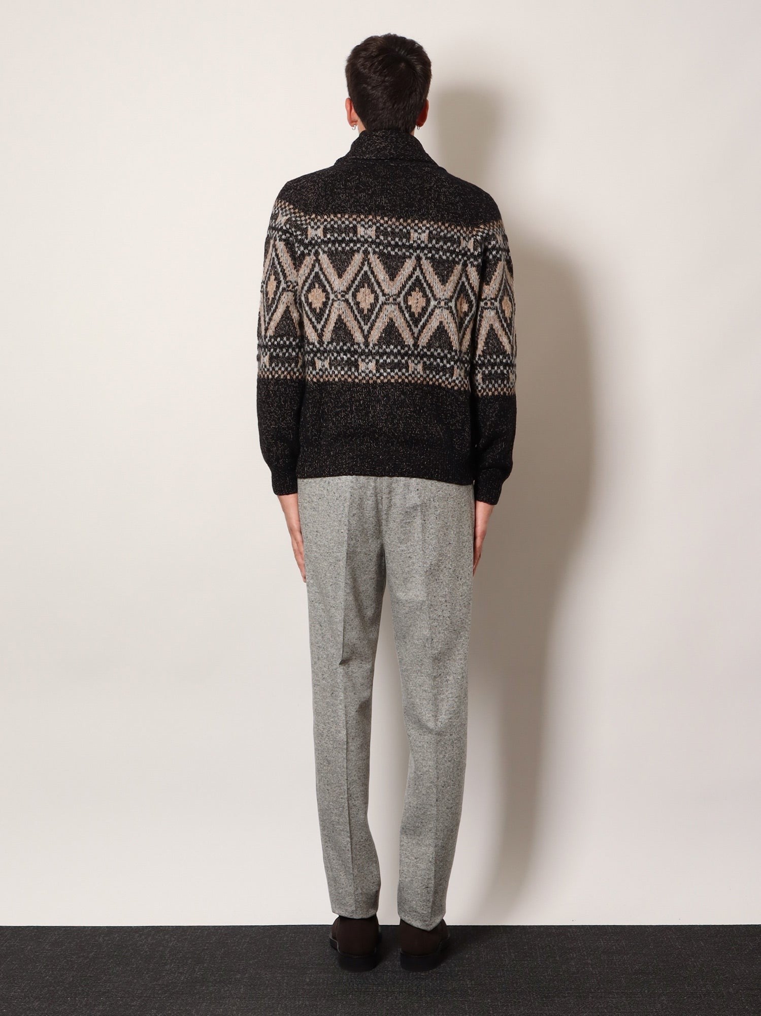 Wool, silk and cashmere cardigan