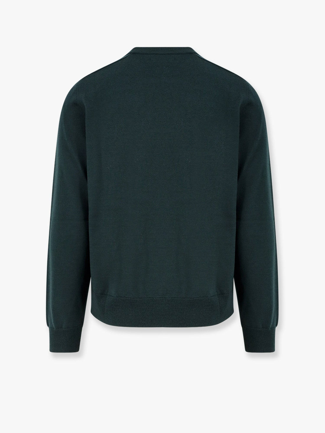 Wool sweater with embroidered logo on the front
