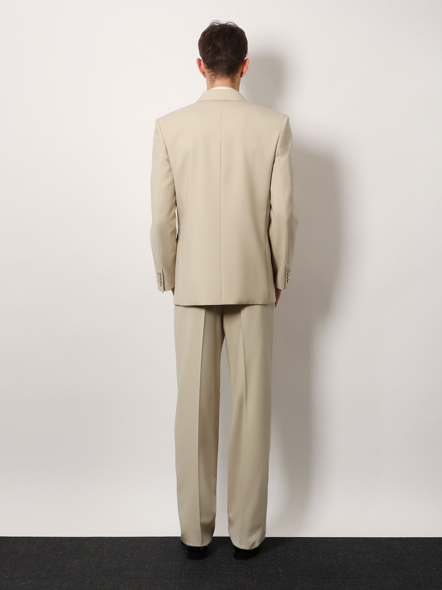 Wool tuxedo trouser with silk lining