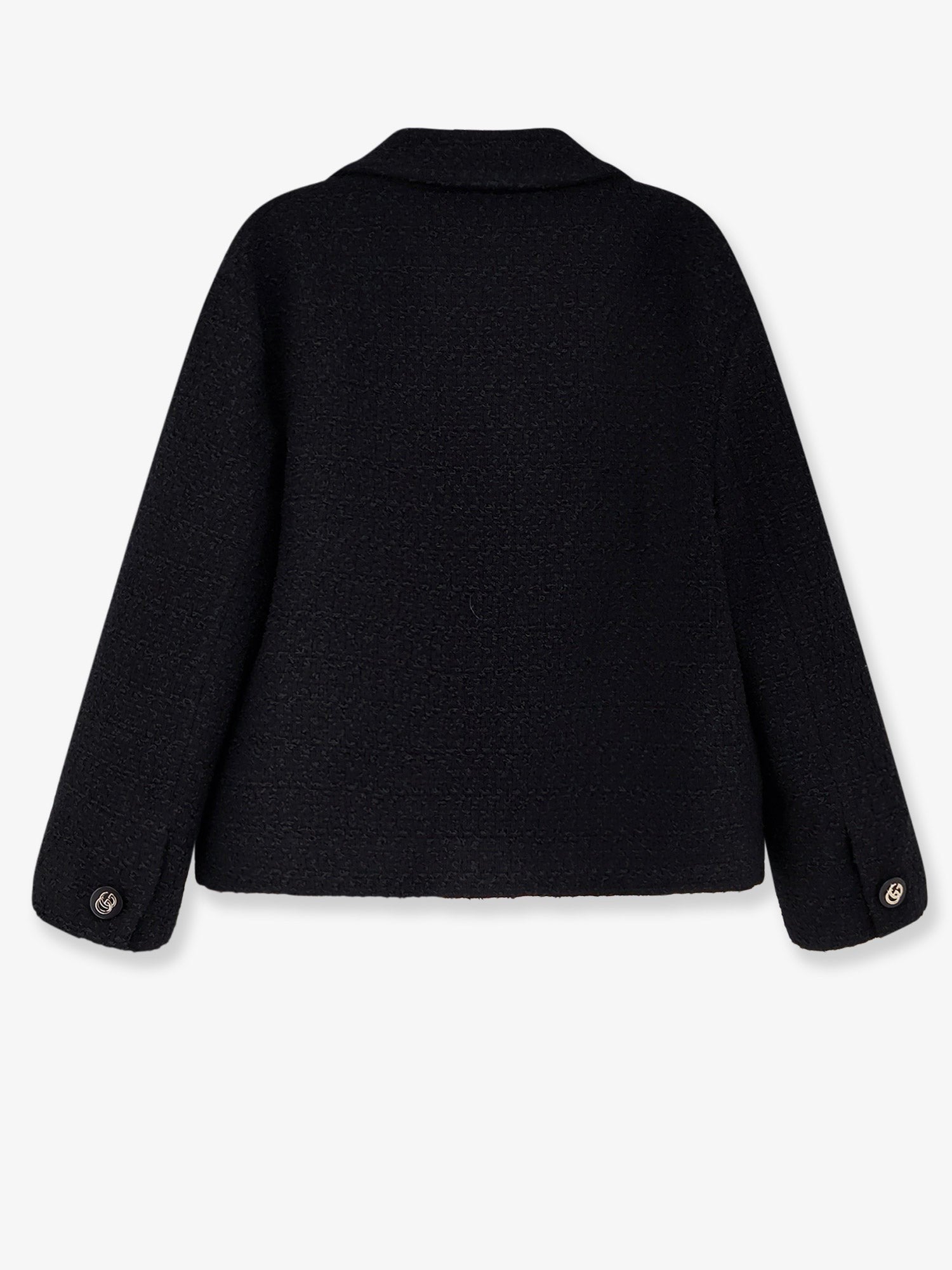 Wool tweed double-breasted blazer