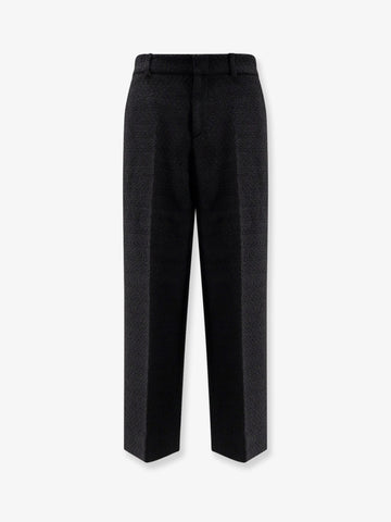 Wool tweed trousers