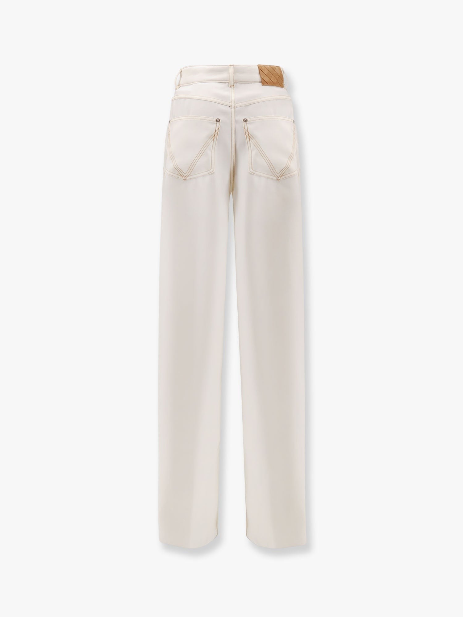 Wool wide leg trouser