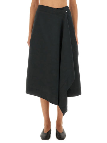 WOOL "WRAPPED" SKIRT