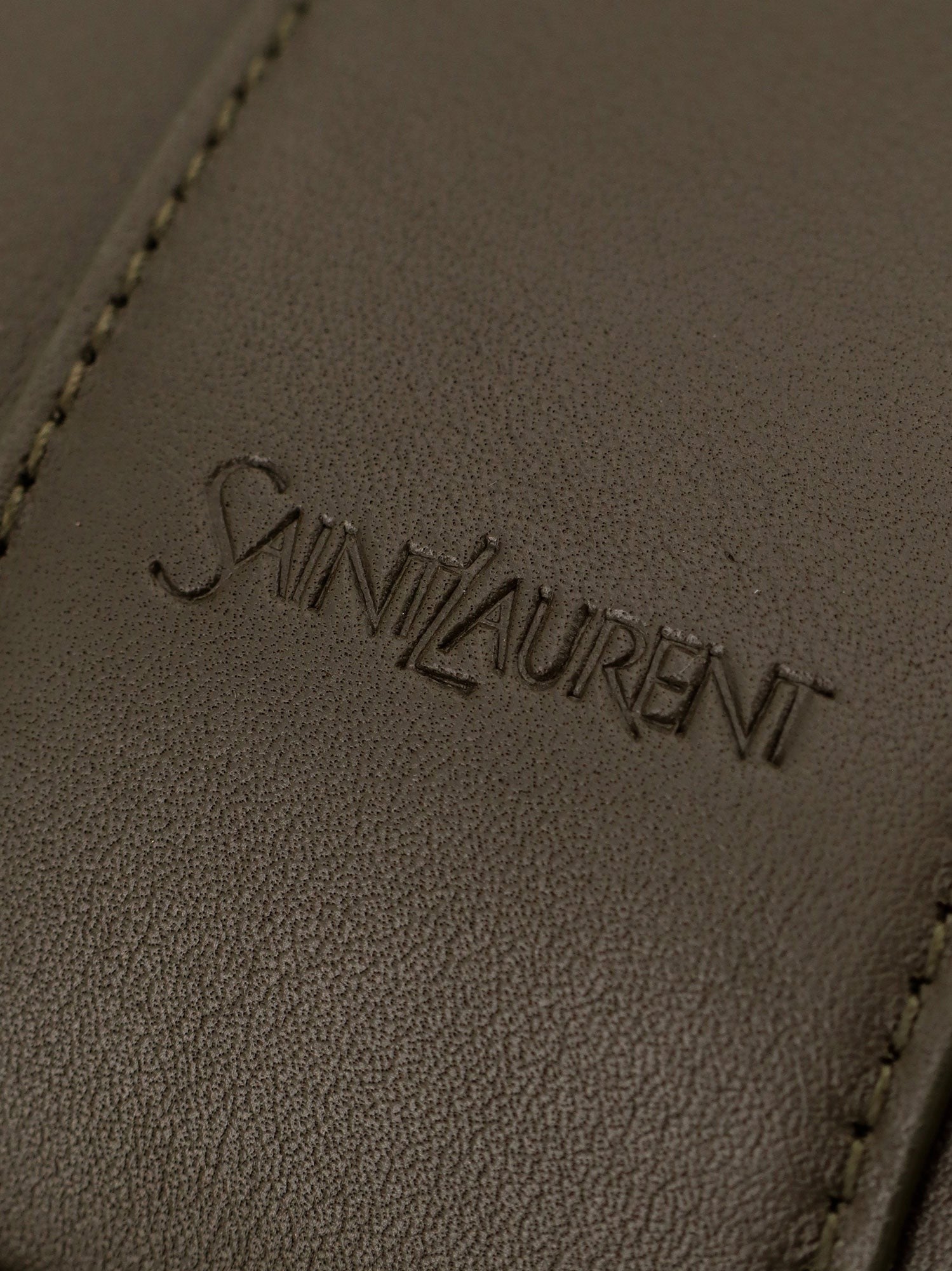 Y Oversize leather tote bag