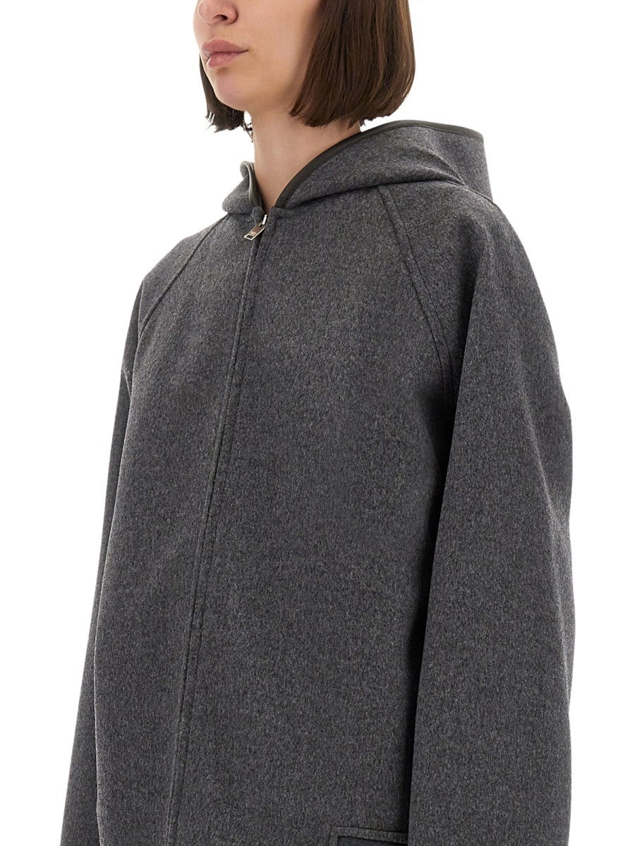 ZIPPERED WOOL JACKET