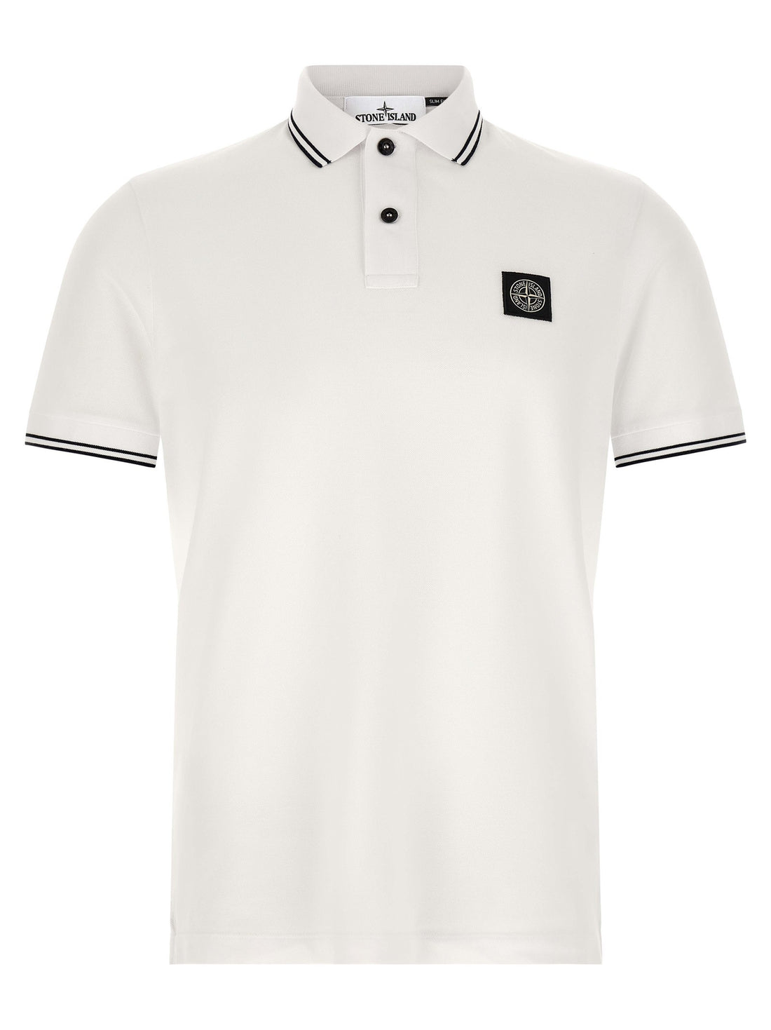 Stone Island - '2200010' polo shirt White Black
