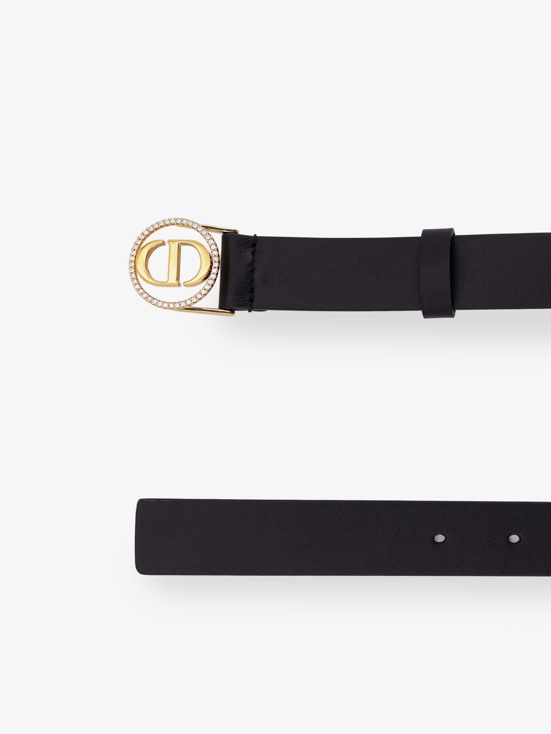 Dior - 30 Montaigne leather belt noir