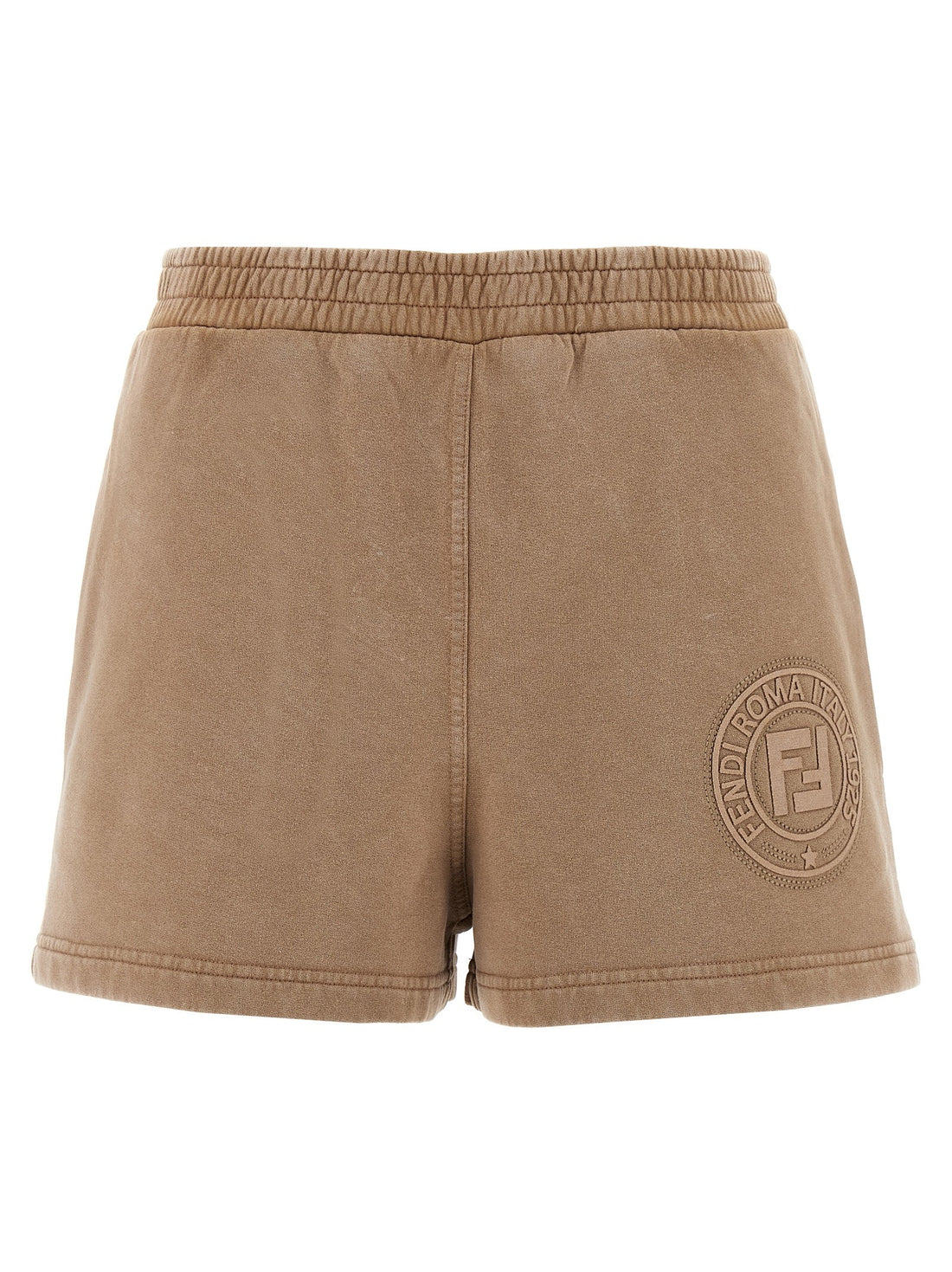 Fendi - 3D 'Fendi Roma' shorts Brown XS