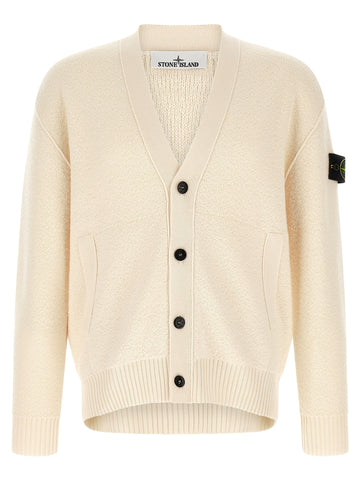 Stone Island - '5100010' cardigan White