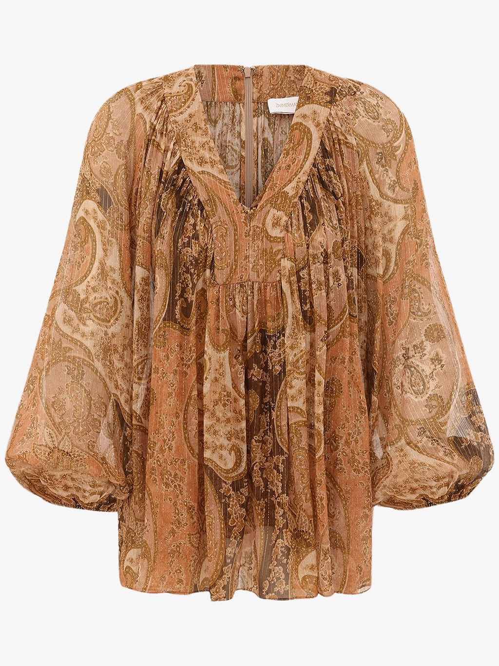 ZIMMERMANN ZIMMERMANN - TOP CON MANICHE A PIPISTRELLO "CAROUSEL"