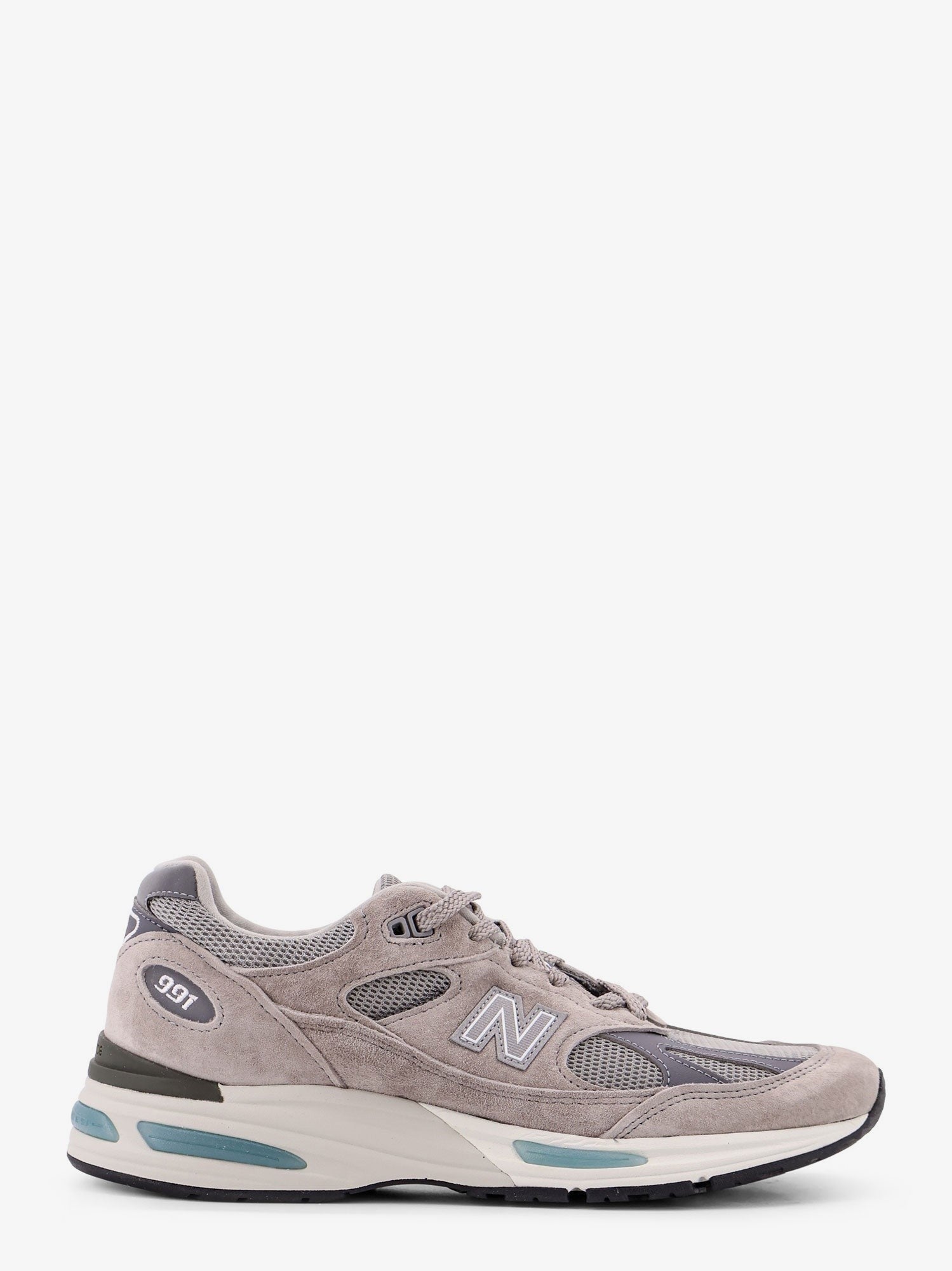 991 suede and mesh running sneakers