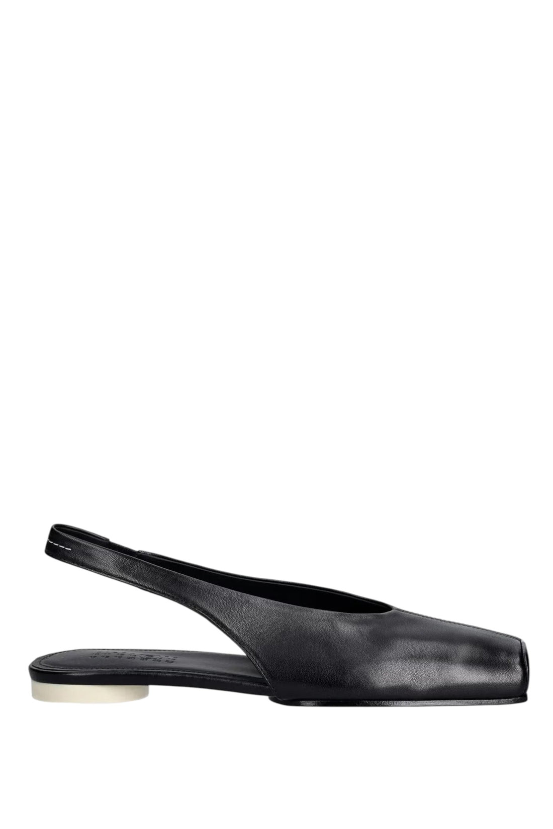 MM6 MAISON MARGIELA MM6 MAISON MARGIELA - Ballerinas Slingback in Leather - Black