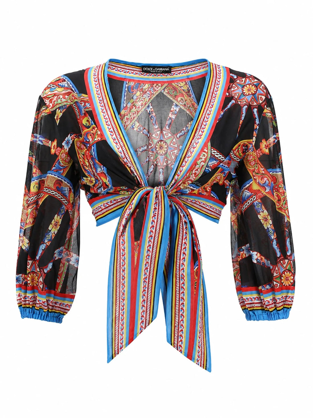 Dolce & Gabbana - TOP IN BATISTA STAMPA CARRETTO Dolce_Gabbana_-_Batiste_Top_with_Handcart_Print