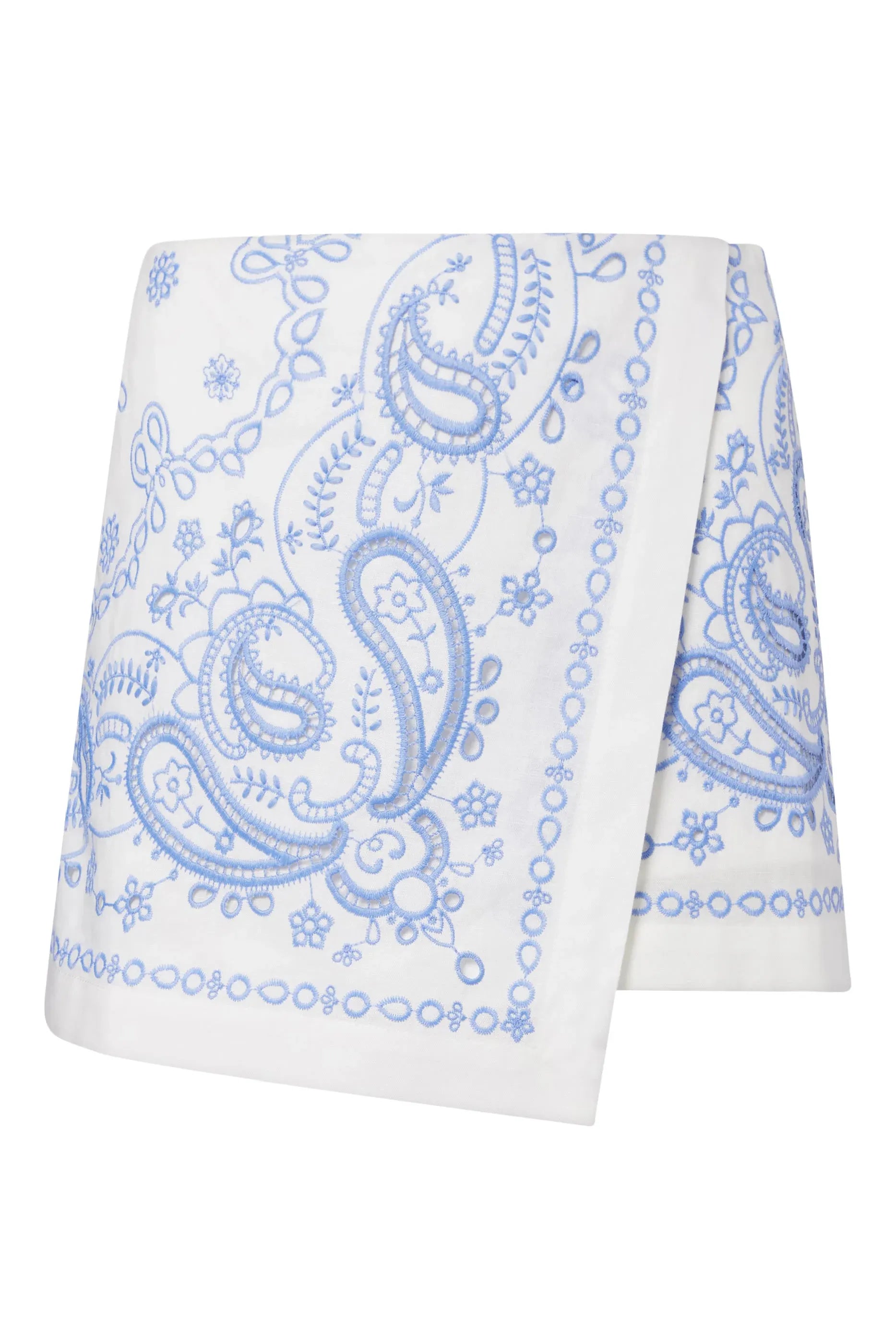 SELF-PORTRAIT SELF-PORTRAIT - SKORT IN LINO CON RICAMO