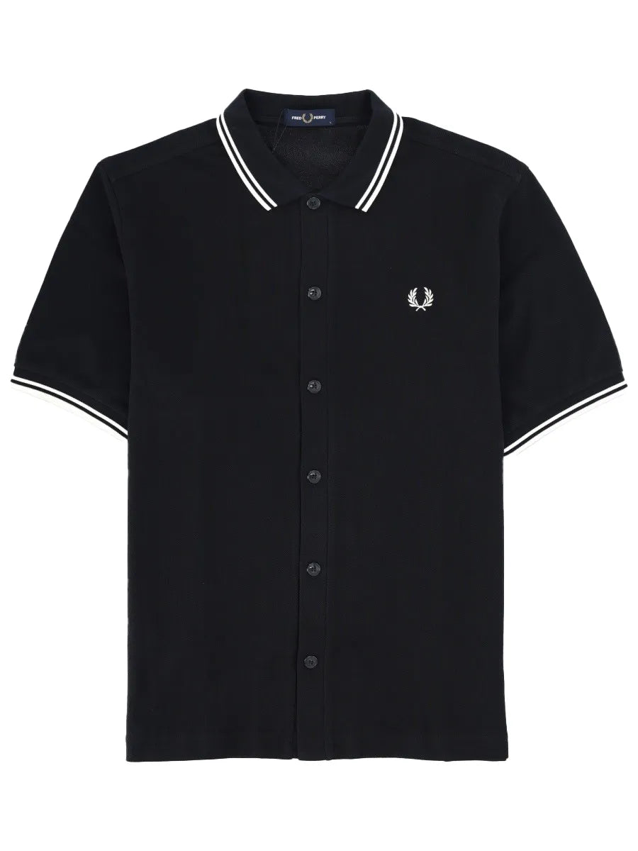 FRED PERRY FRED PERRY - POLO CON BOTTONI E LOGO