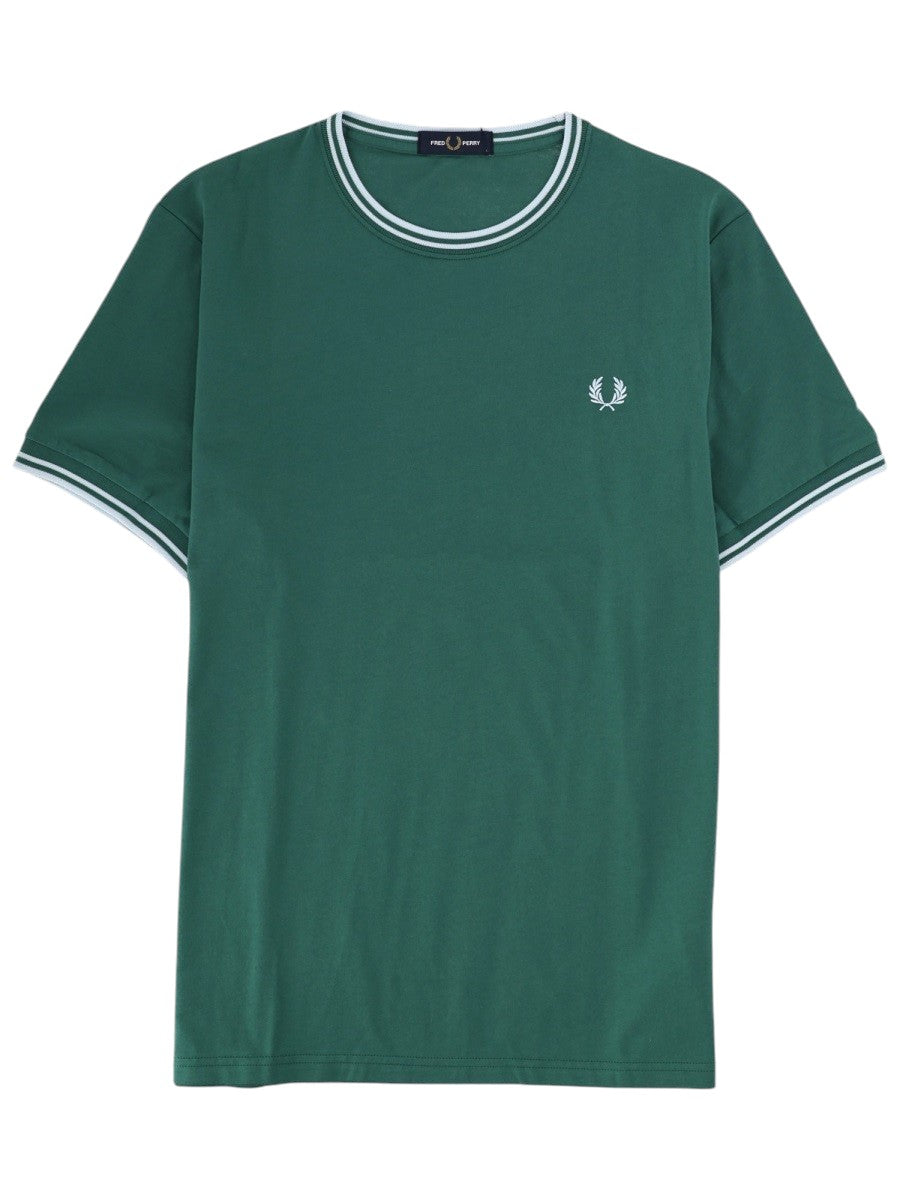 FRED PERRY FRED PERRY - T-SHIRT CON DOPPIA RIGA