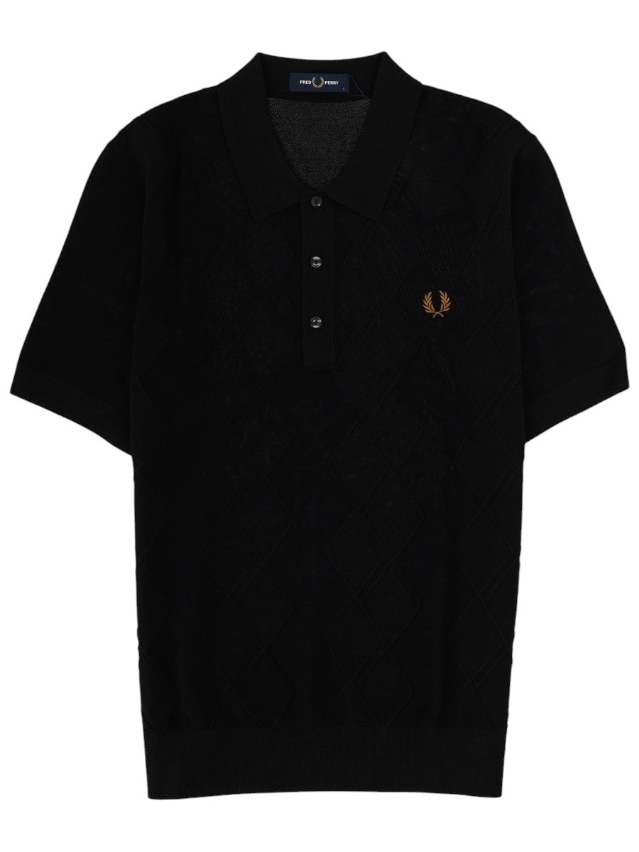 FRED PERRY FRED PERRY - POLO IN MAGLIA CON LOGO