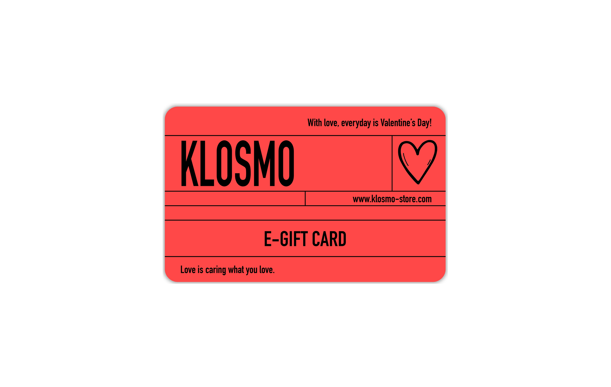 Valentine's Gift Card