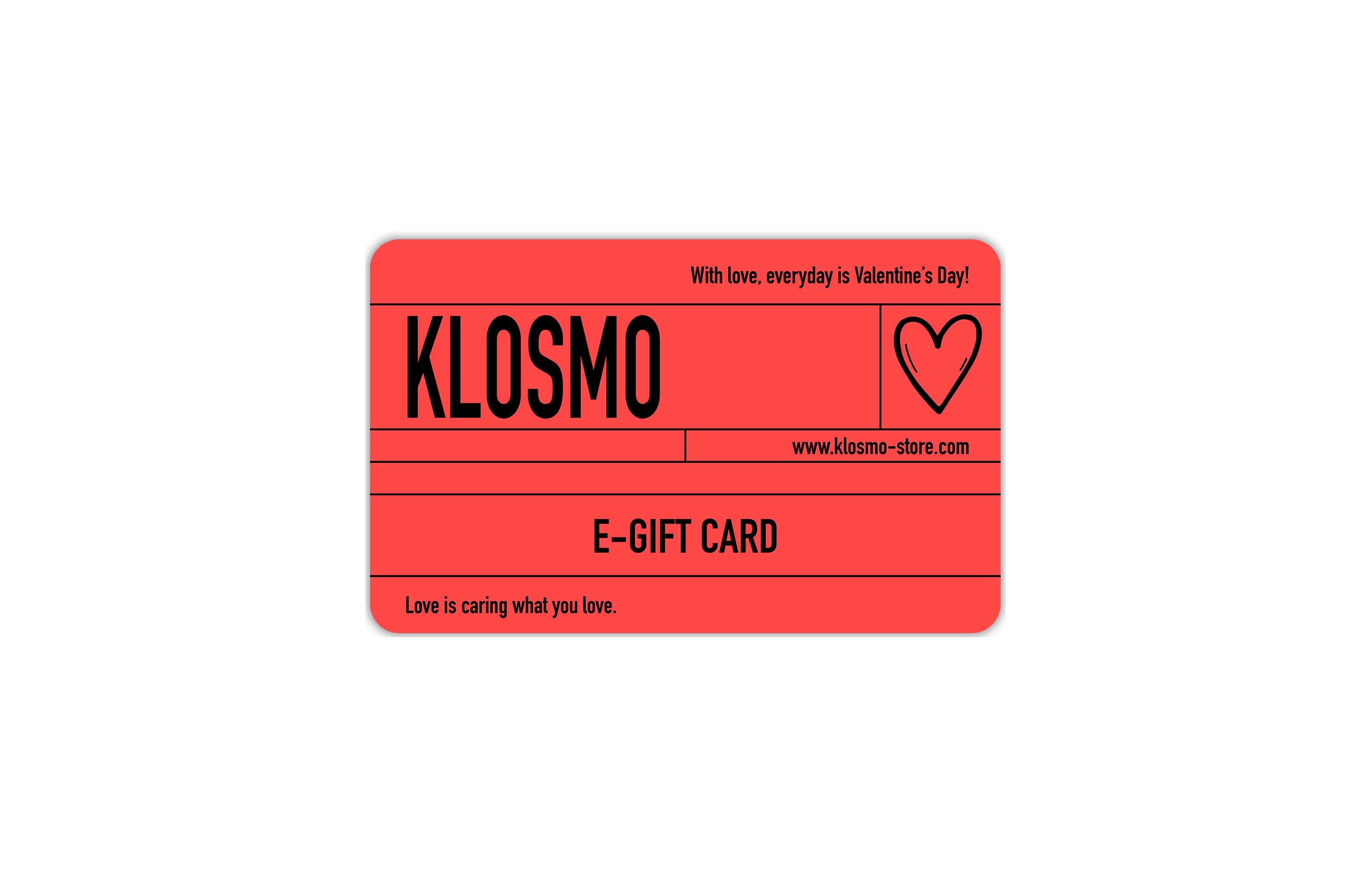 Valentine's Gift Card