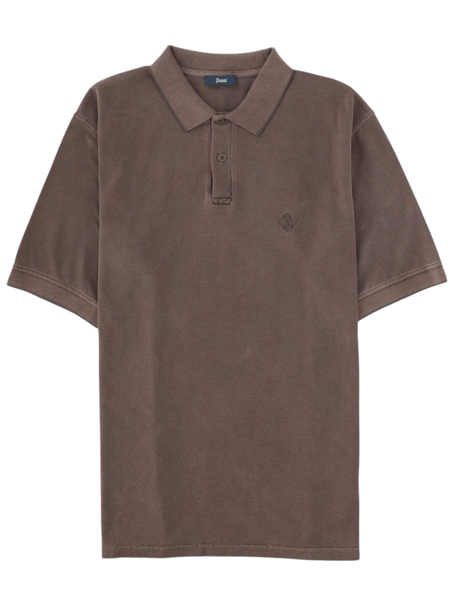 Herno Herno - Cotton Polo with Logo