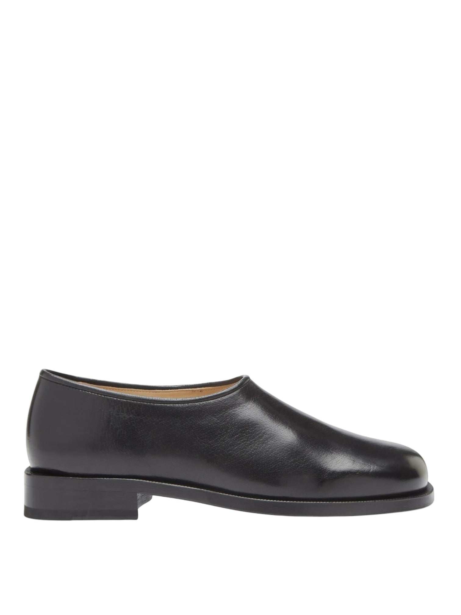 LEMAIRE Black Leather Mocassino shoes ANATOMIC for Men