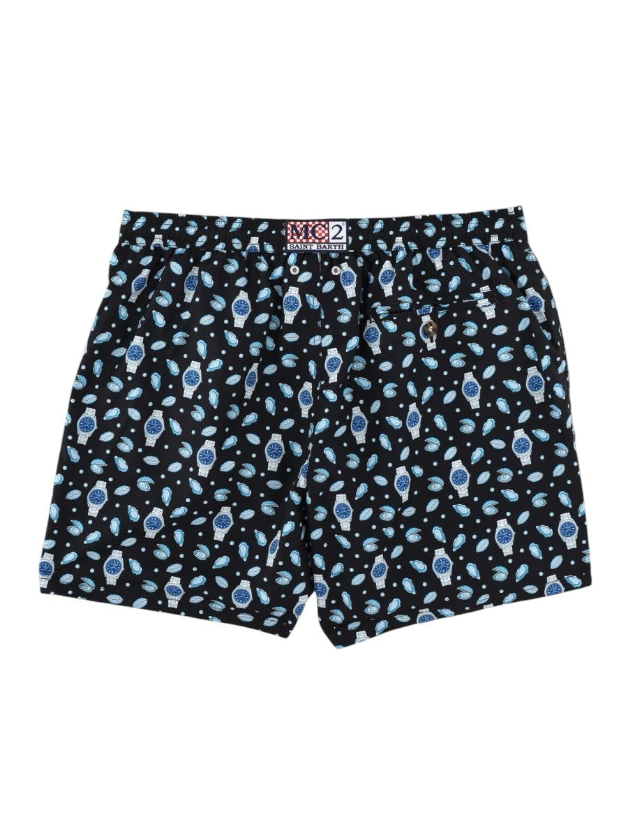 MC2 SAINT BARTH - Watches Printed Swim Shorts MC2_SAINT_BARTH_-_Watches_Printed_Swim_Shorts_front