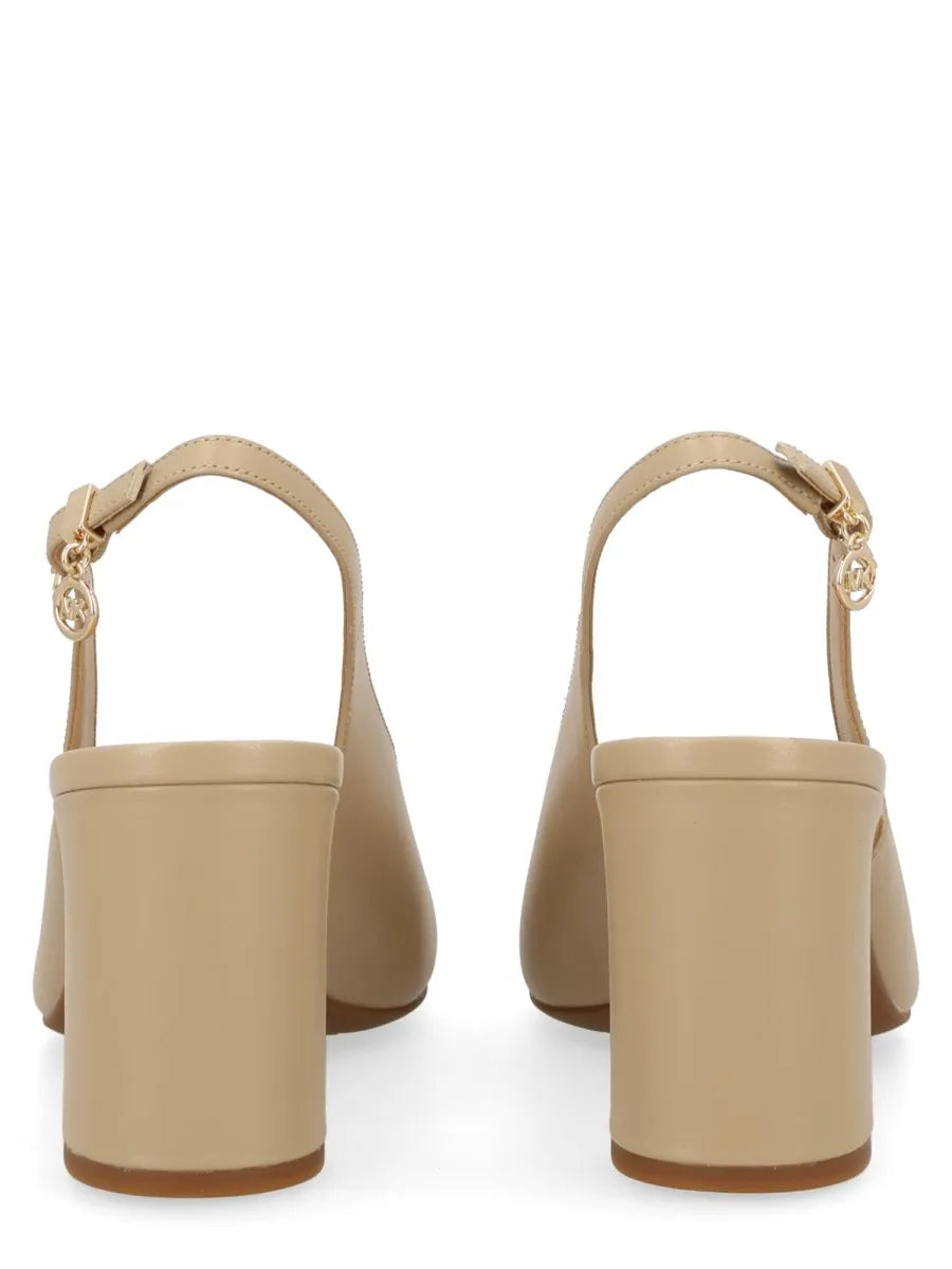 MICHAEL BY MICHAEL KORS - PUMP SLINGBACK "PIPER FLEX" MICHAELBYMICHAELKORSPiperFlexLeatherePumpSlingbackbackview