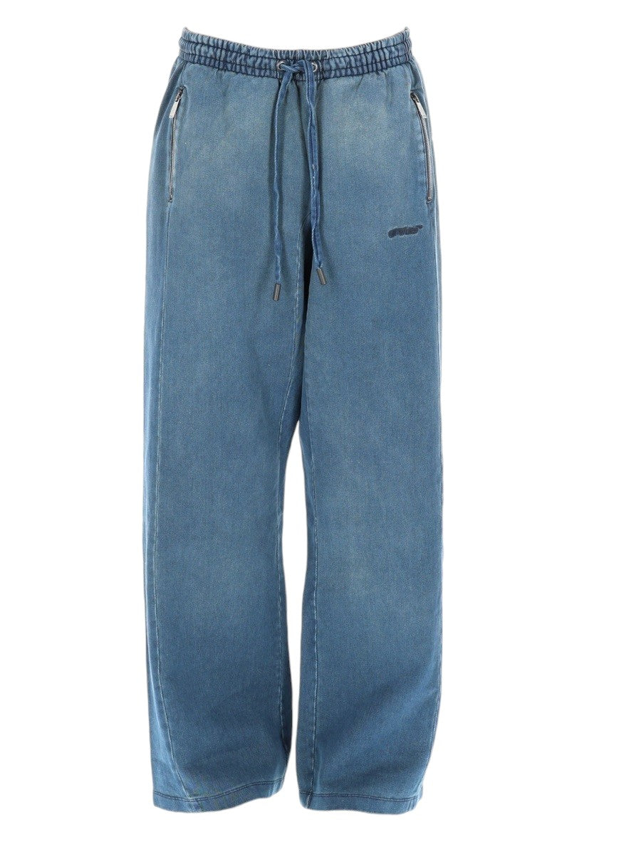 Off-white Off White - PANTALONE SPORTIVO "DISTRESS DIAG SLOUCHY"