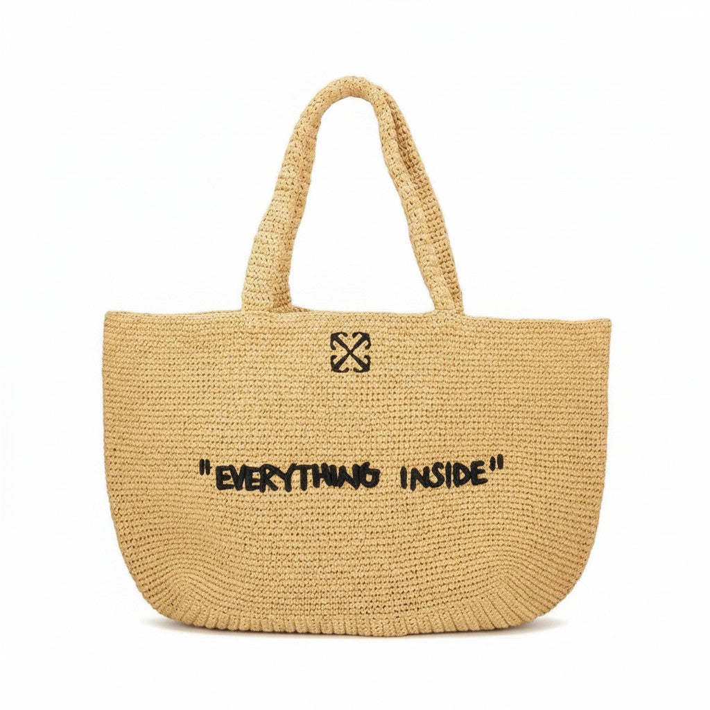 Off-white "Everything Inside" Beach Tote Bag