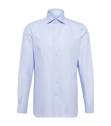 Zegna - Cotton Shirt Azure