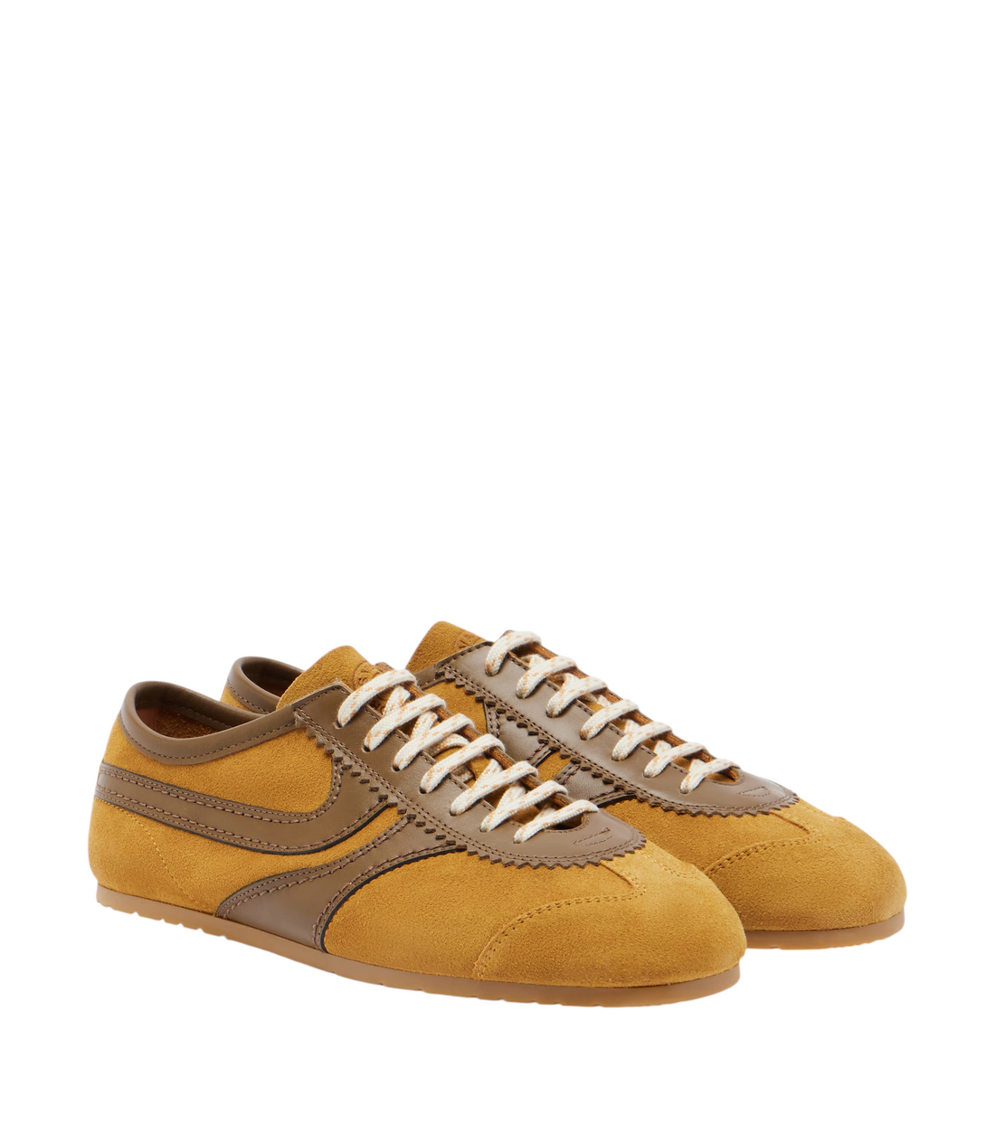 Dries Van Noten - Leather-Trimmed Suede Sneakers