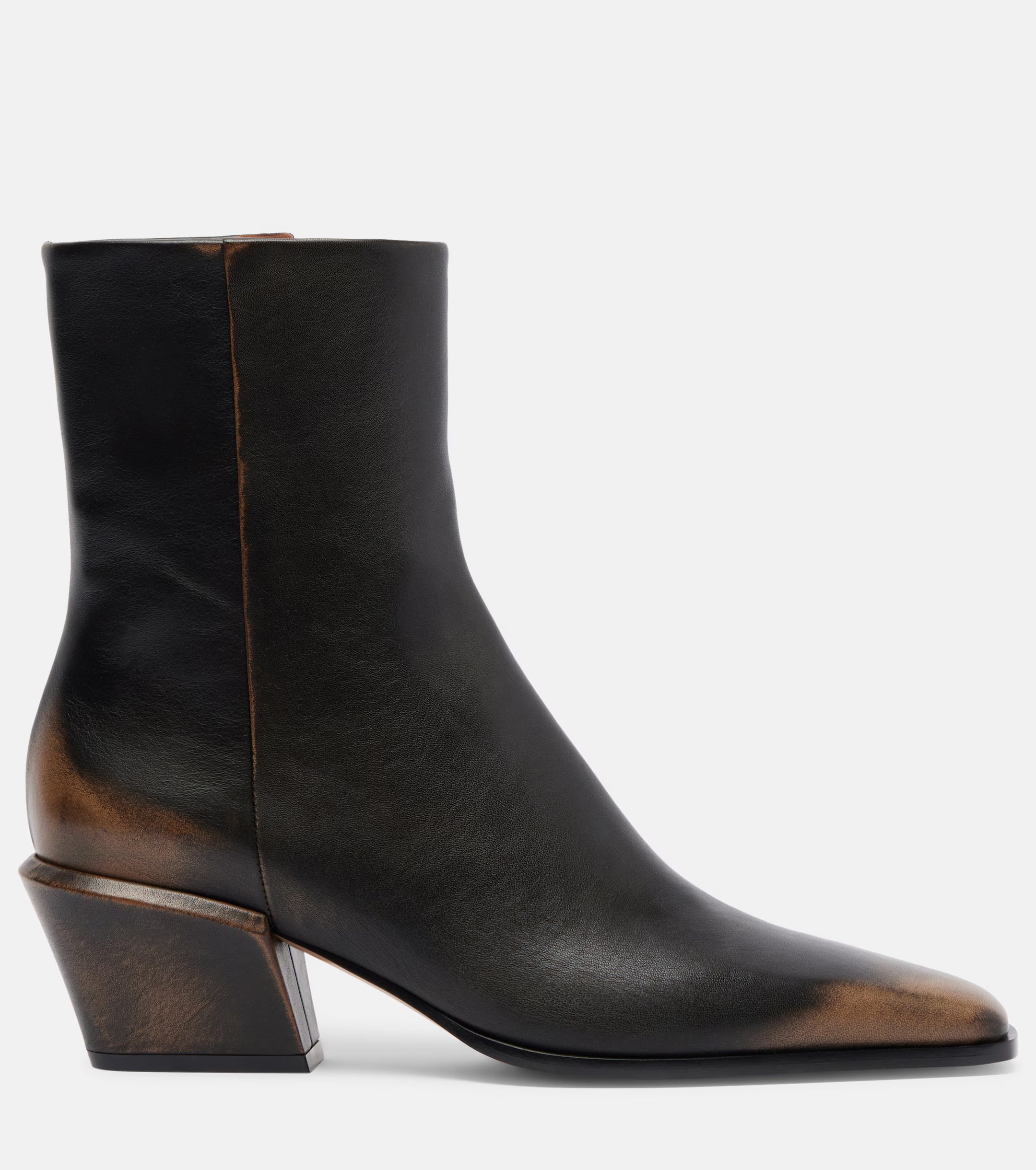 PARIS TEXAS "BETTINA" LEATHER ANKLE BOOTS