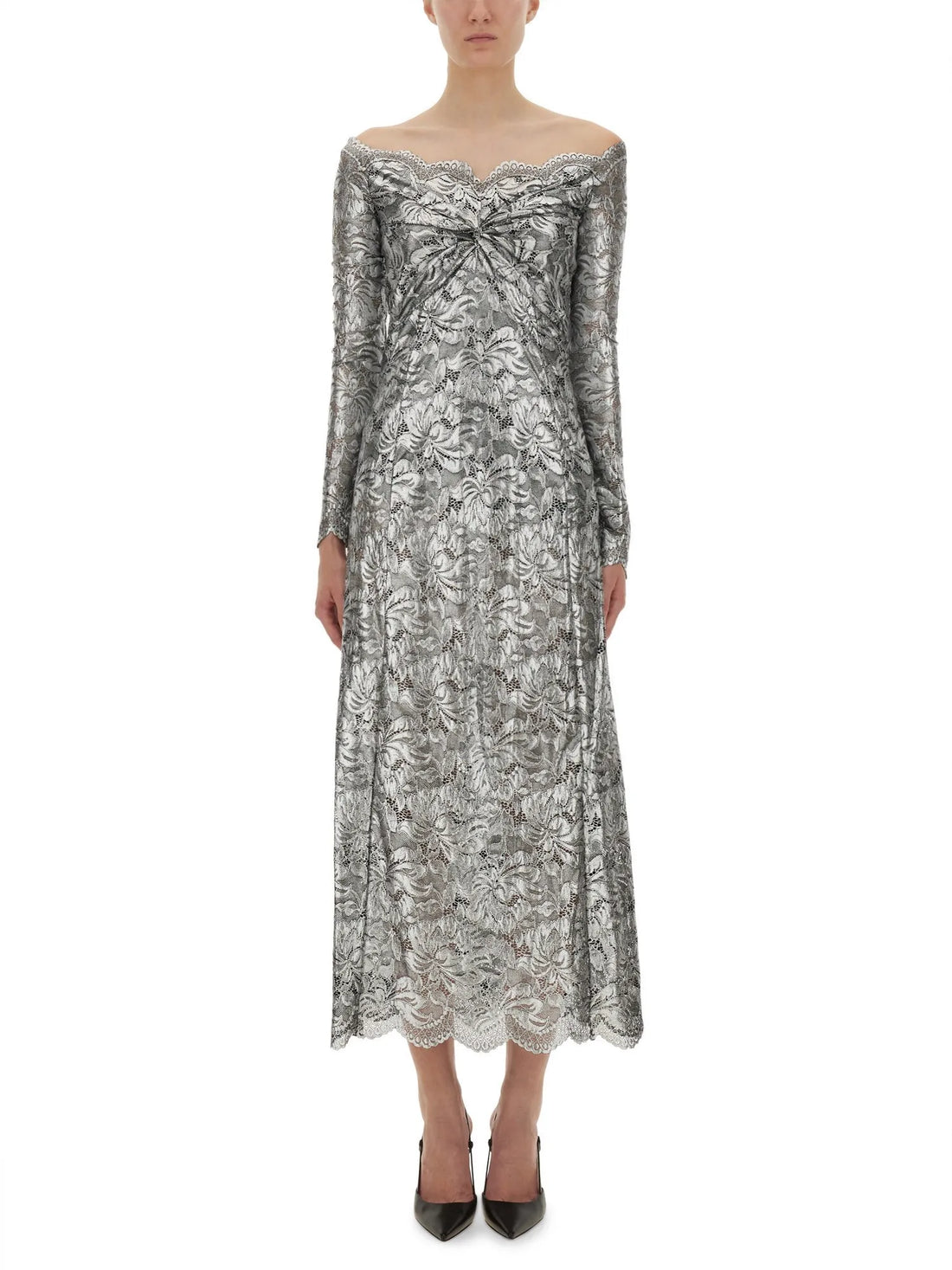 RABANNE - LONG LACE DRESS RABANNE_-_LONG_LACE_DRESS-front