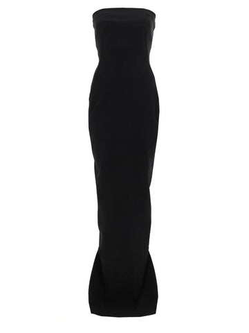 RICK OWENS - LONG "BUSTIER GOWN" DRESS RickOwensLONGBUSTIERGOWNDRESSfront