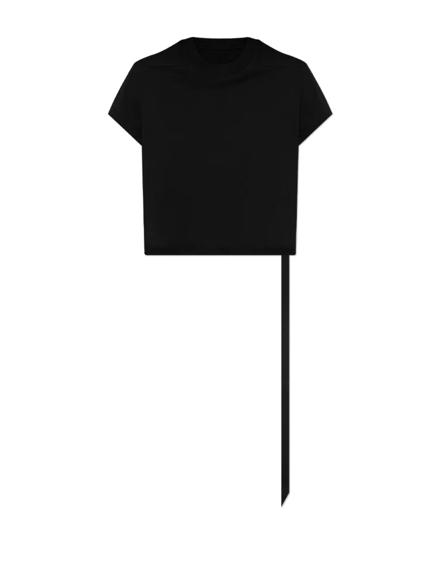 RICK OWENS DRKSHDW - "CROPPED SMALL LEVEL T" T-SHIRT Rick_Owens_DRKSHDW_CROPPED_SMALL_LEVEL_T_T-SHIRT_BLACK_FRONT