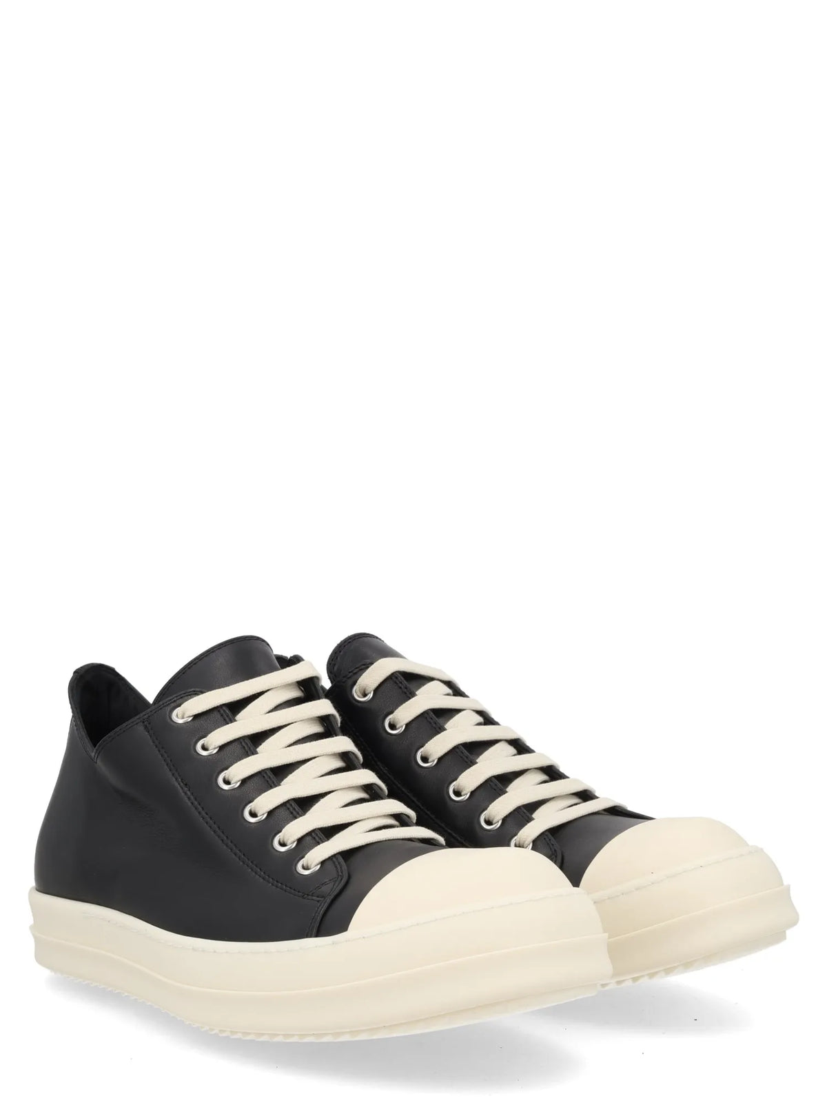 RICK OWENS - Low Leather Sneakers Rick_Owens_Low_Sneakers_front