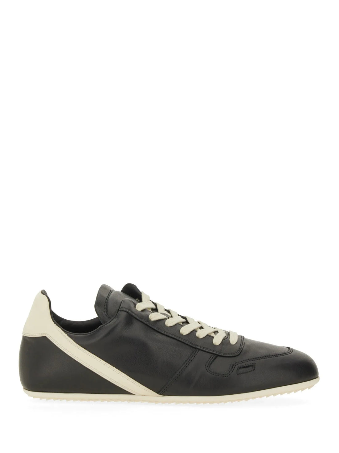 RICK OWENS - Minimal Leather Sneakers Rick_Owens_Minimal_Leather_Sneakers_Men_Side