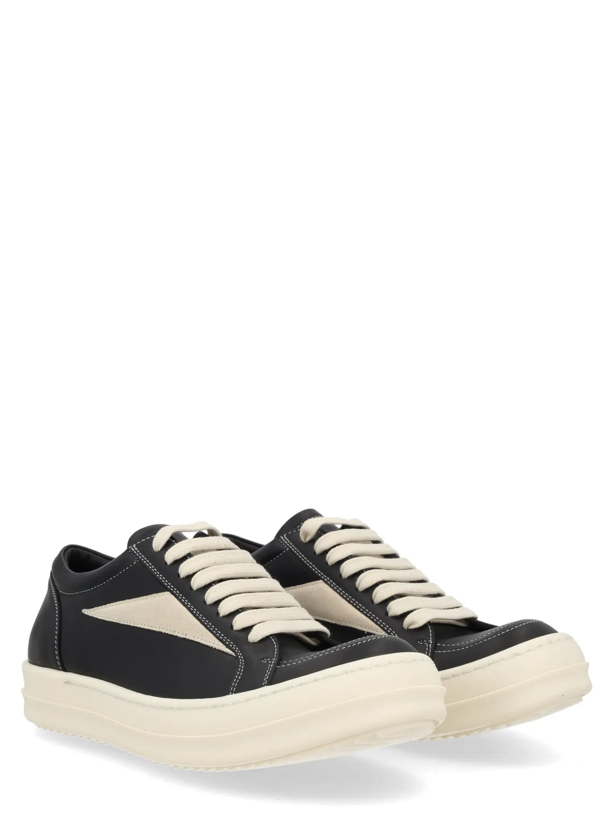RICK OWENS - Vintage Leather Sneakers Rick_Owens_Vintage_Leather_Sneakers_Women_Front
