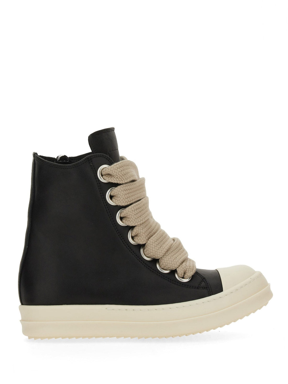 RICK OWENS - Jumbolace Leather Sneakers Rick_owens_Leather_Sneaker
