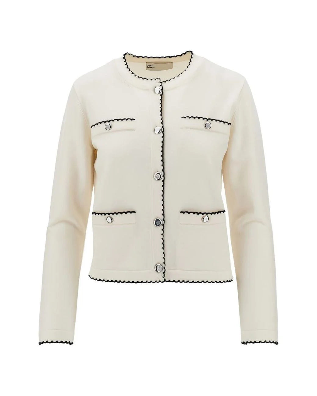 Tory Burch - Kendra Wool Cardigan Ivory