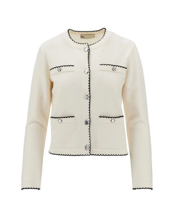 Tory Burch - Kendra Wool Cardigan Ivory