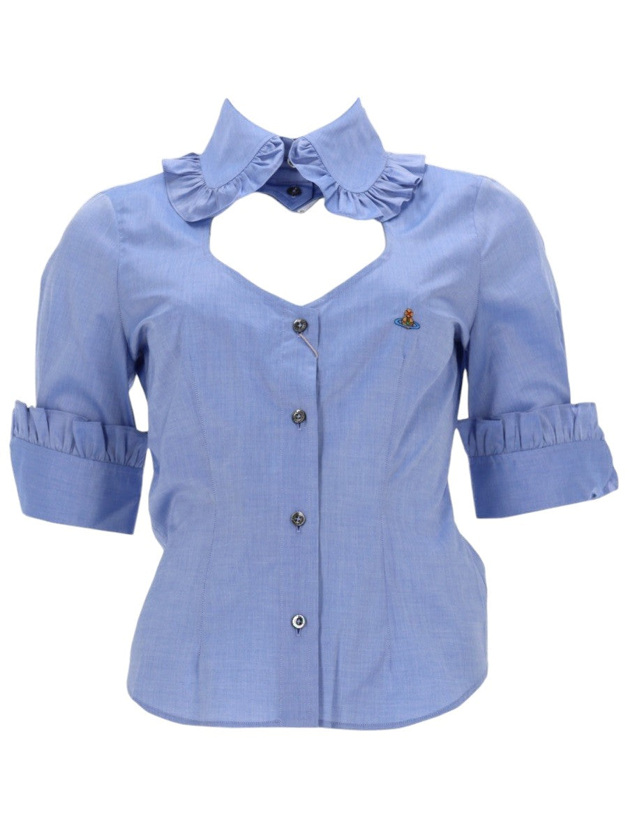 Vivienne Westwood - "TOULOUSE FRILL" Cotton Shirt Vivienne_Westwood_camicia-toulouse
