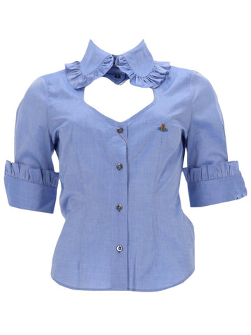 Vivienne Westwood - "TOULOUSE FRILL" Cotton Shirt Vivienne_Westwood_camicia-toulouse