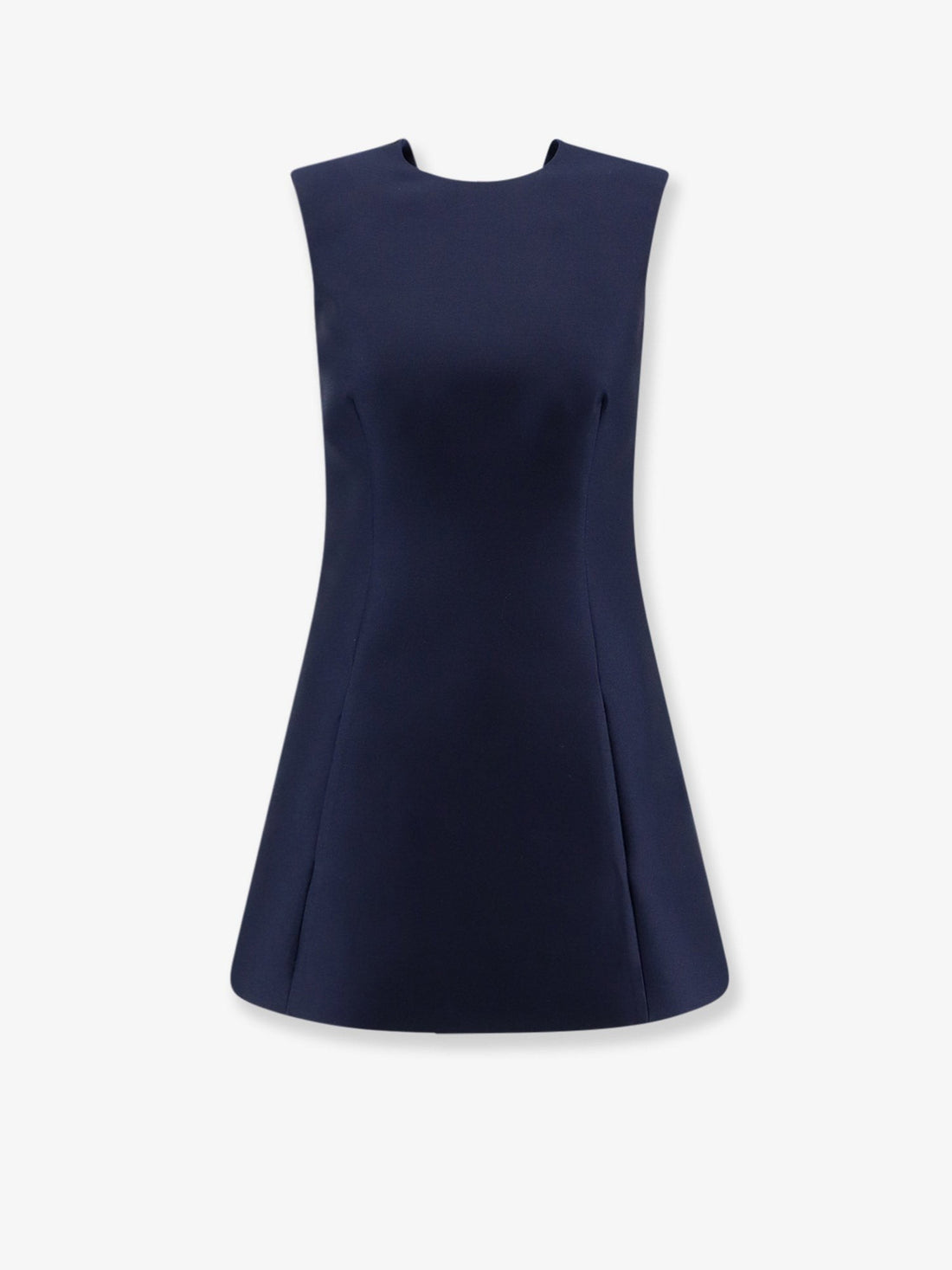 Balenciaga - A-line merino wool and silk blend short dress a-line-merino-wool-and-silk-blend-short-dress