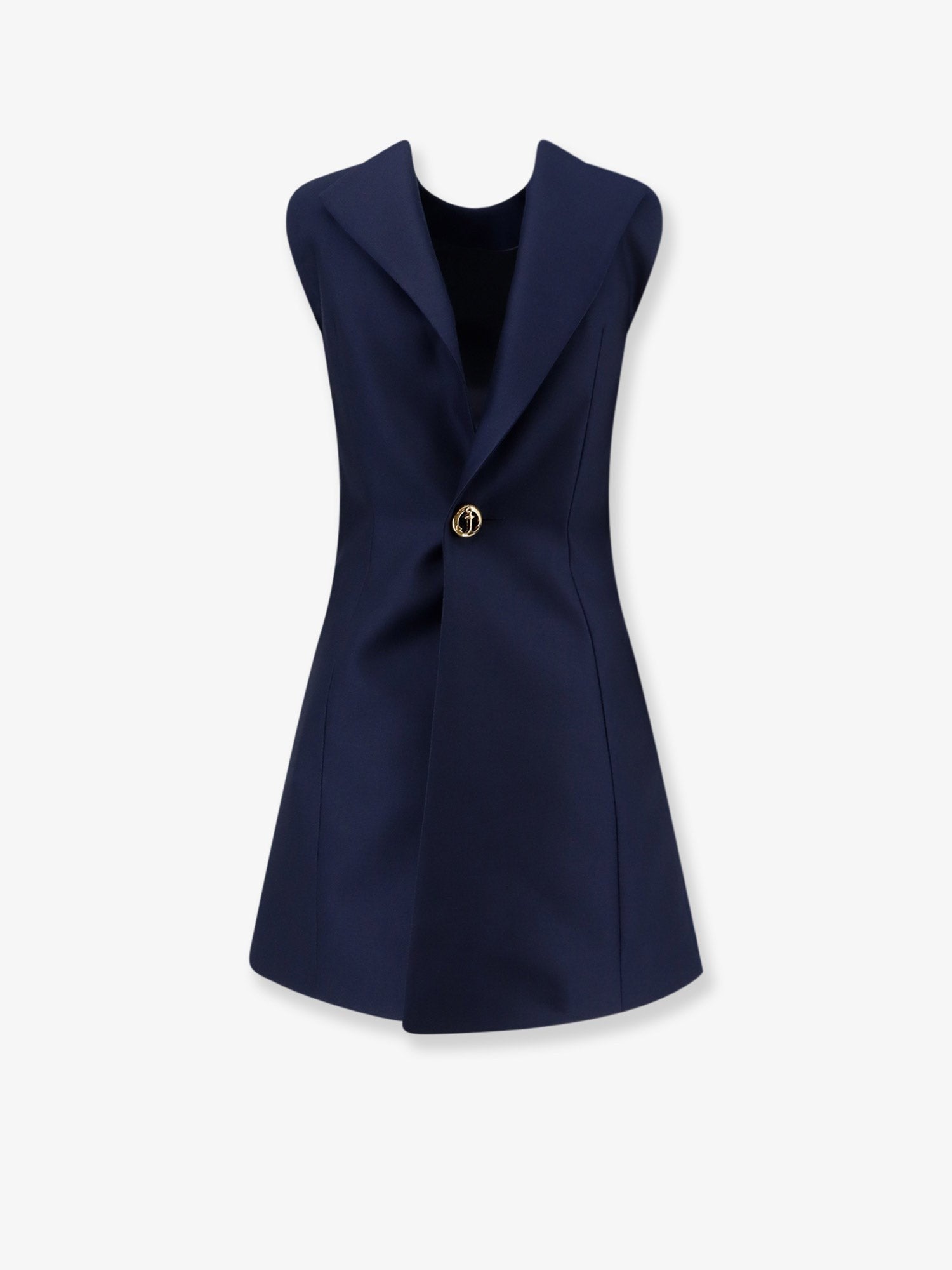 Balenciaga - A-line merino wool and silk blend short dress a-line-merino-wool-and-silk-blend-short-dress_2df6eda1-2756-4d98-ab04-54c224343eef